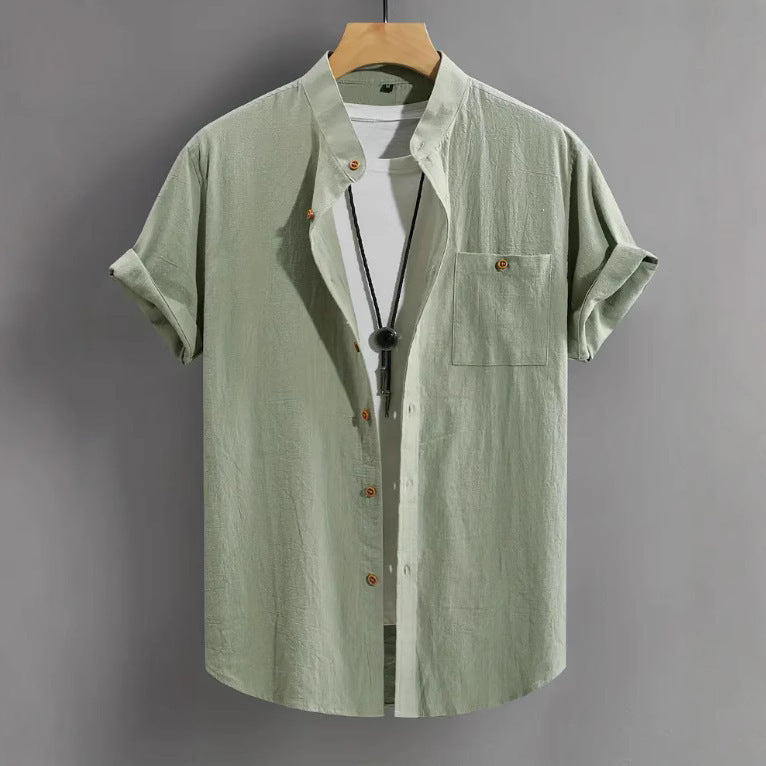 Men's Short-sleeved Shirt Comfort And Casual Fashion All-matching - kinko