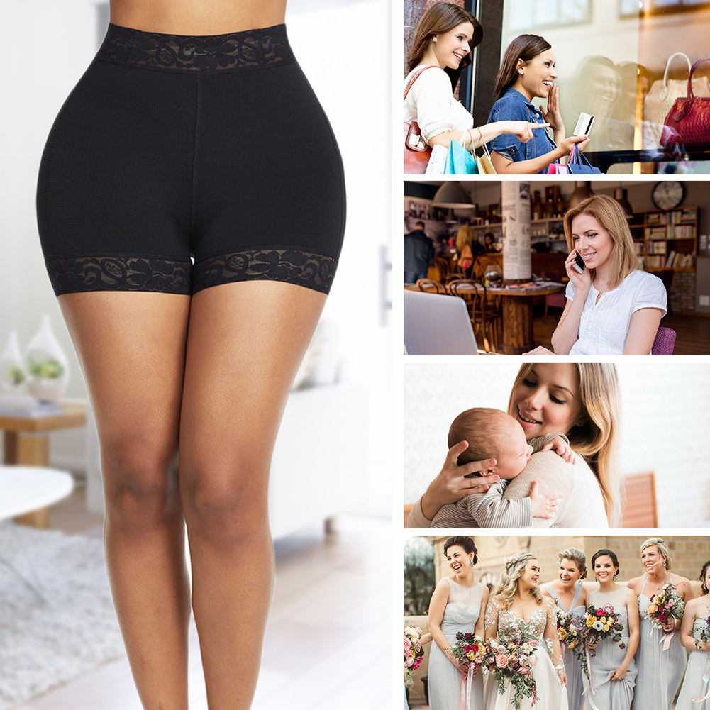 Tight Gridles Shaping High Waist Package Hip Boxer Abdominal Pants - kinko