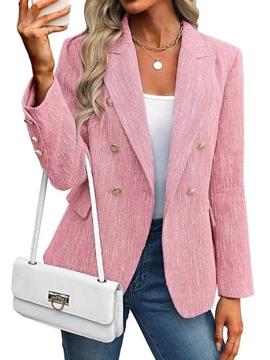 Women's Clothing Solid Color Suit Autumn Simplicity Style - kinko