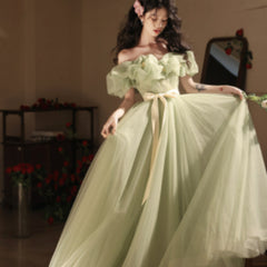 Off-shoulder Evening High-end Affordable Luxury Niche Dress - kinko