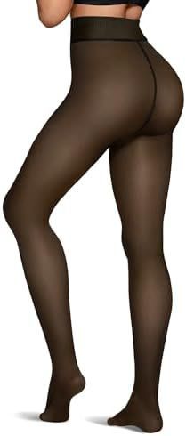Black See-through Plus Size Women's Leggings - kinko