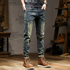 High-end Jeans Men's Stretch Nostalgic Retro - kinko