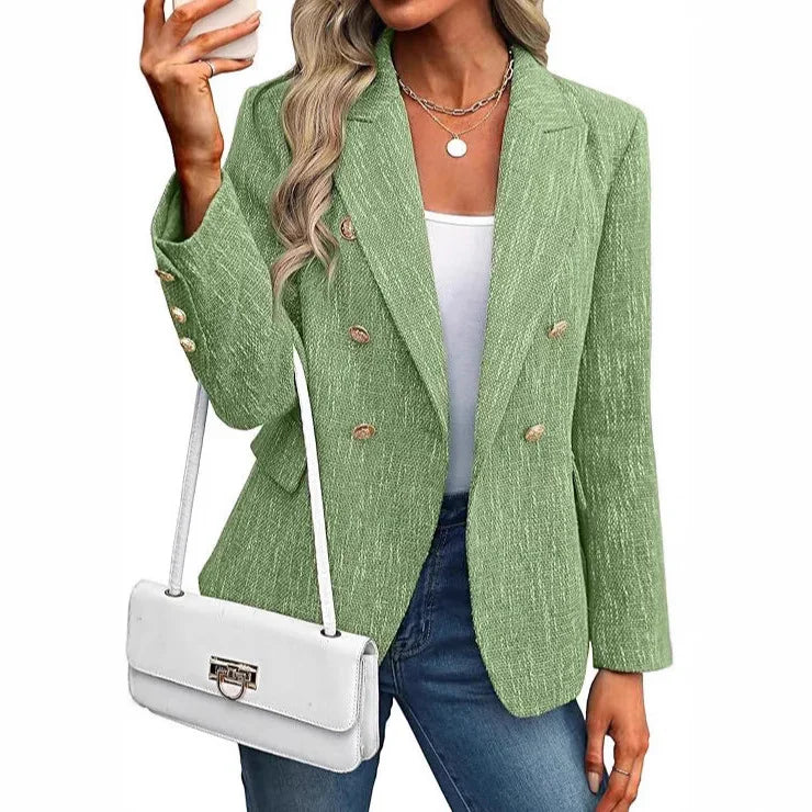 Women's Clothing Solid Color Suit Autumn Simplicity Style - kinko