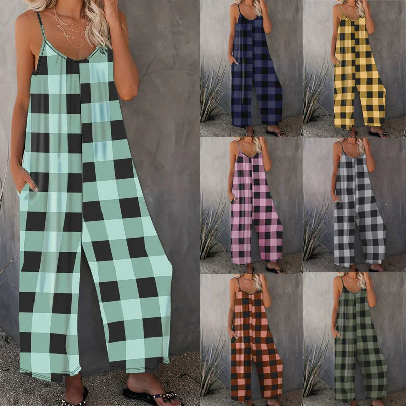 Slip-in Casual Sling Jumpsuit Women - kinko