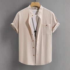 Men's Short-sleeved Shirt Comfort And Casual Fashion All-matching - kinko