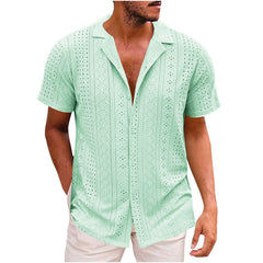 Breathable Lightweight Lapel Men's Casual Shirt - kinko