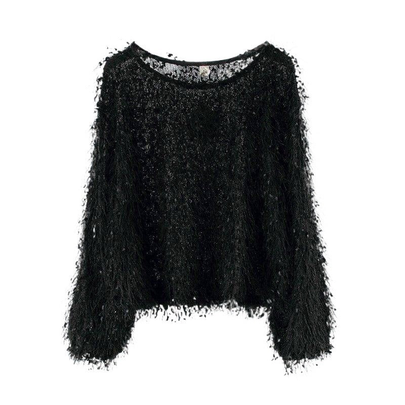 Women's Fashion Personalized Tassel Long-sleeved Top - kinko