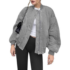 Loose Casual Pilot Long Sleeve Baseball Uniform - kinko