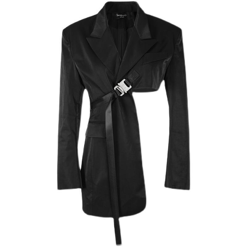 Women's Asymmetric Shoulder Fashion Blazer - kinko