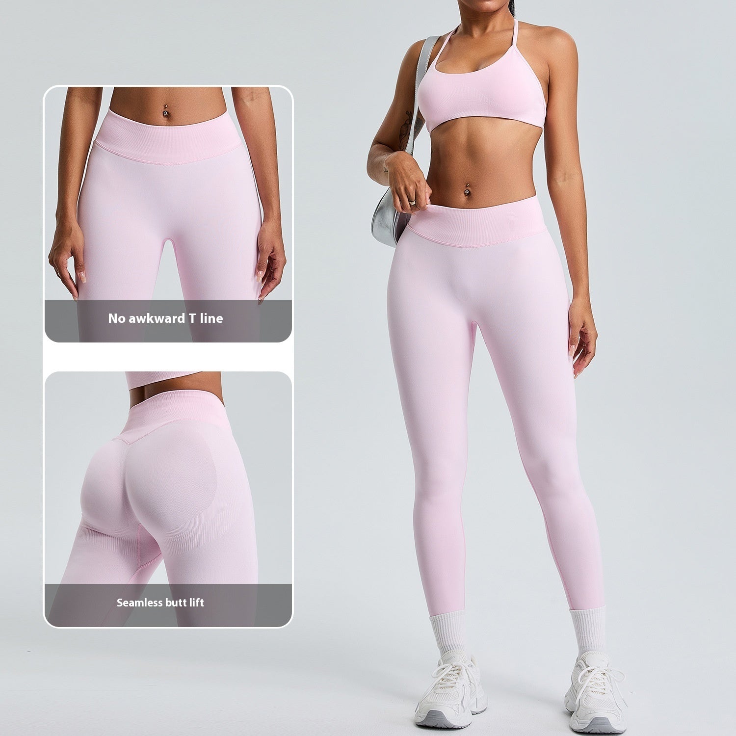 Sports Running Yoga Clothes High Waist Hip Lift Quick-drying Slim Fit Fitness Pants - kinko