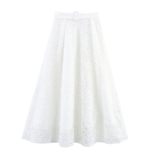 Texture Simple Style Women's Overskirt